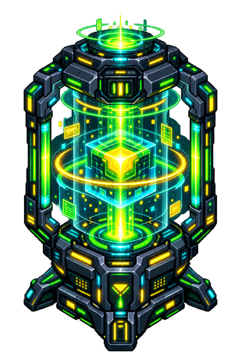 LAST RESERVE CORE pixel-art memory module